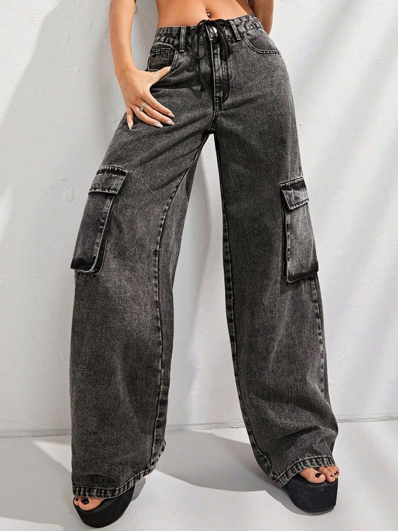 Raw Hem High Waist Jeans