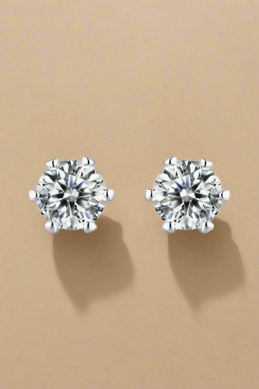 Good Days Ahead Moissanite Stud Earrings