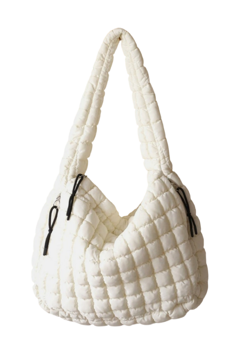 Quilted  Puffy Carryall Crossbody Bag