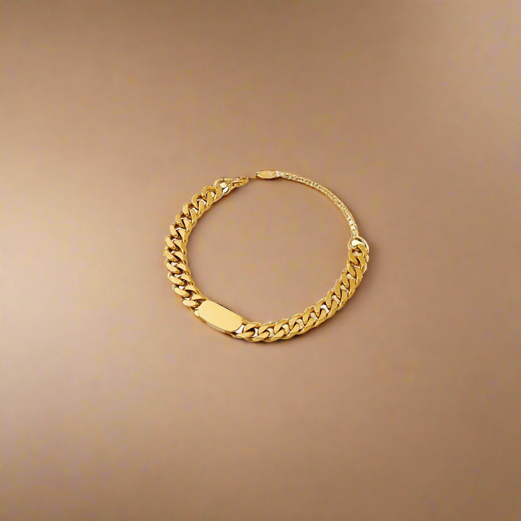 18K Gold-Plated Titanium Steel Bracelet