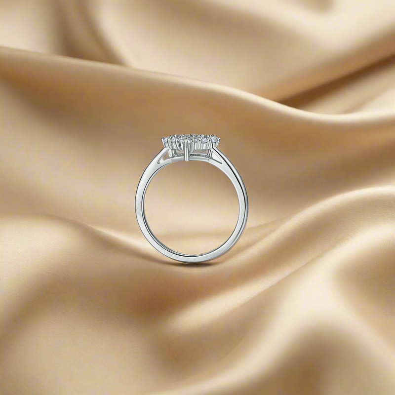 Moissanite 925 Sterling Silver Heart Ring