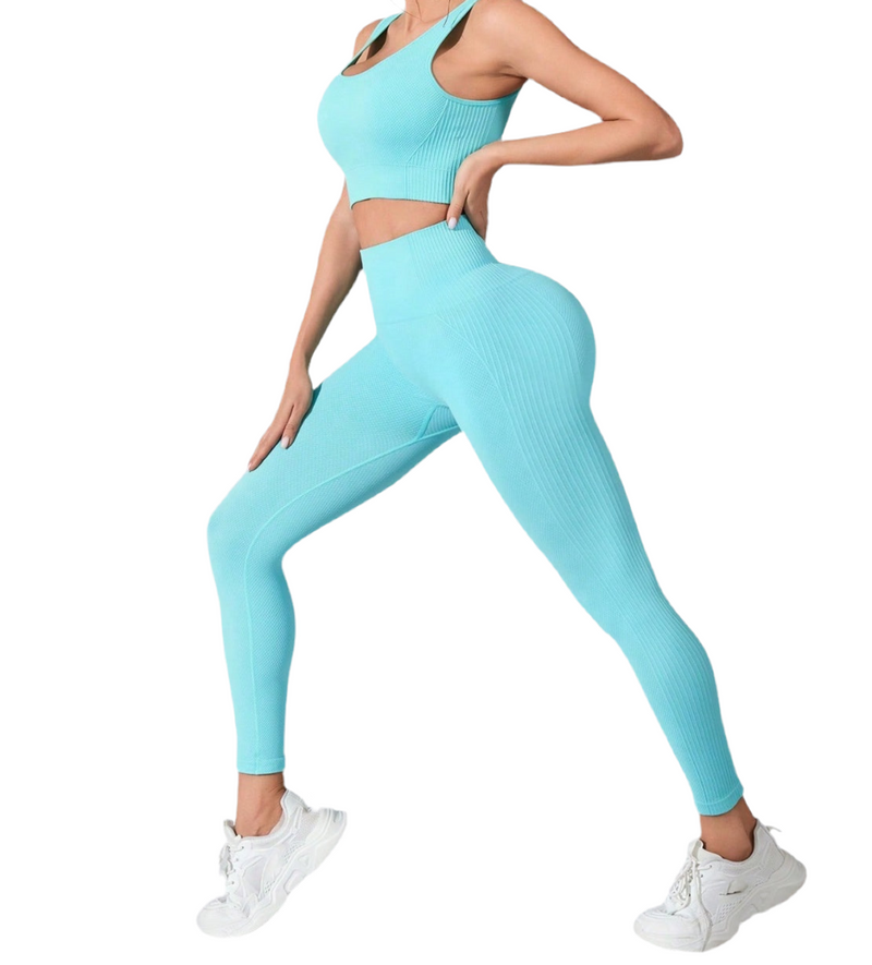 Scoop Neck Wide Strap Top and Pants Active Set