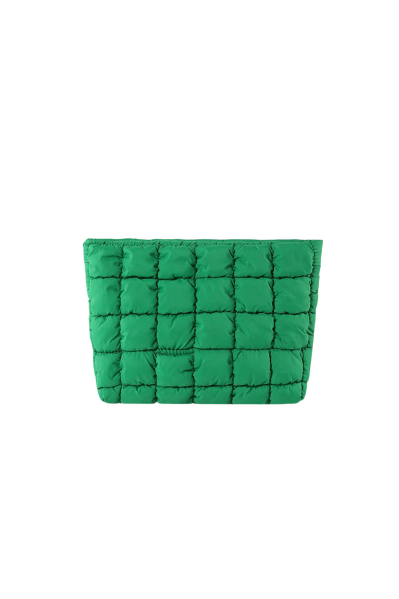 Zenana Quilted Puffy Pouch Clutch Bag