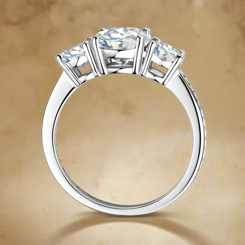 3 Carat Moissanite 925 Sterling Silver Ring