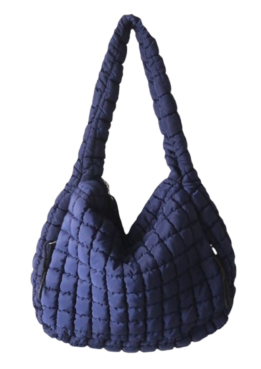 Quilted  Puffy Carryall Crossbody Bag