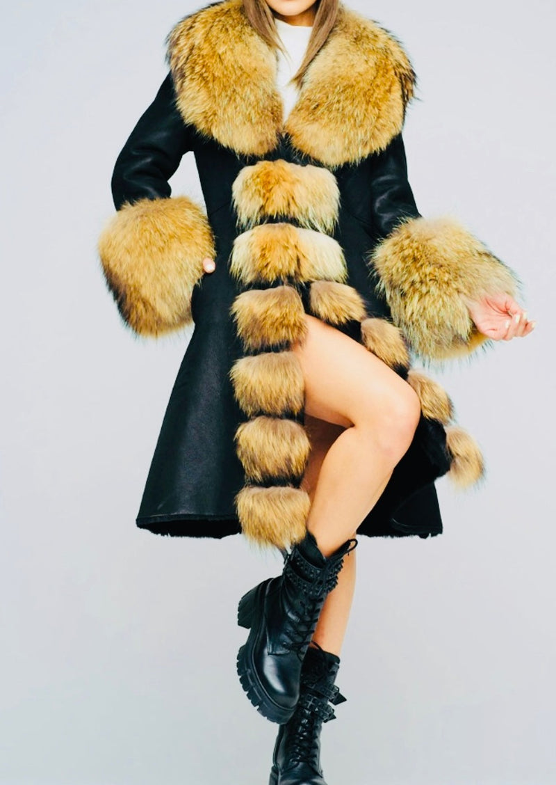 Cali  - Sheepskin & Polar Fox Fur