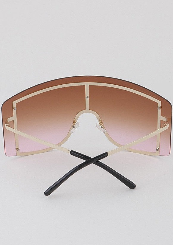 Over Sized Shield Sunglasses